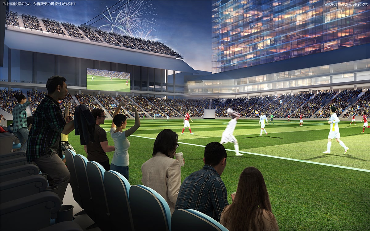 完成後のスタジアムのイメージ